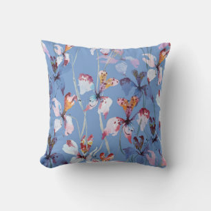 Wild Orchid Elegance: Watercolor Luxury Cushion