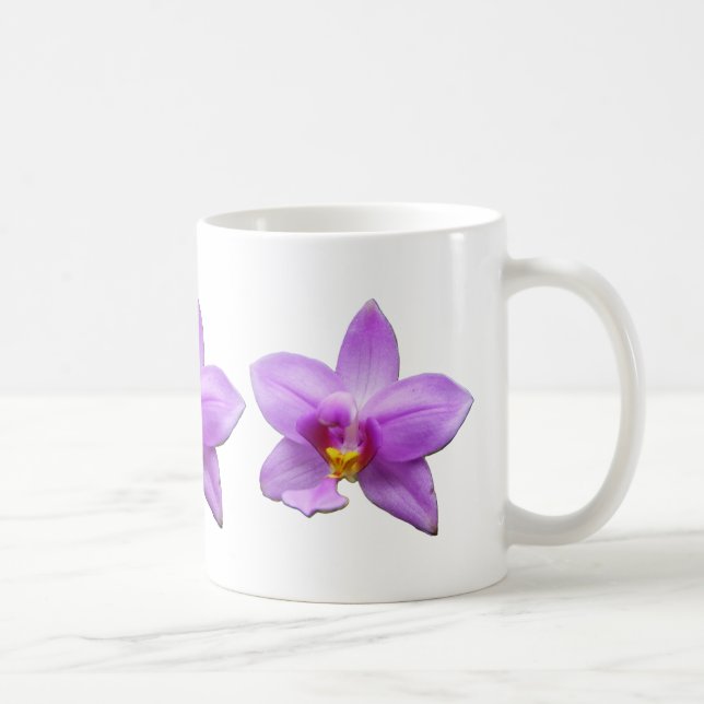 Wild Orchid Purple Tropical Flower Coffee Mug (Right)