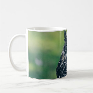 WILD OWL IN FRENCH FOREST COFFEE MUG