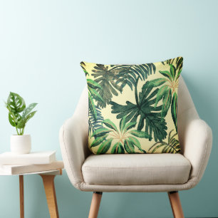 Wild Palm Leaves Cushion
