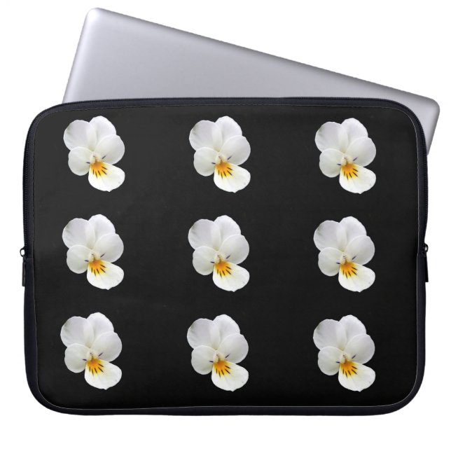 Wild Pansy Laptop Sleeve (Front)