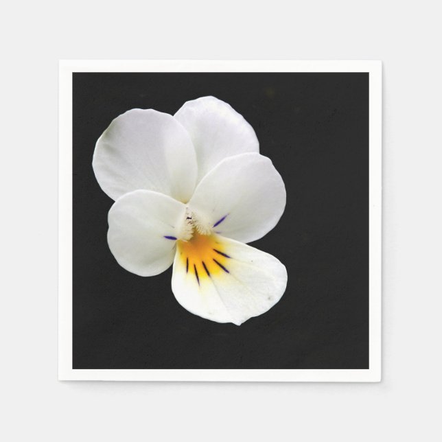 Wild Pansy Paper Napkins (Front)