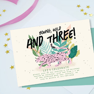 Wild Party Animals Kids Birthday Party Invitation