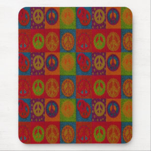 Wild Peace Signs - Mousepad