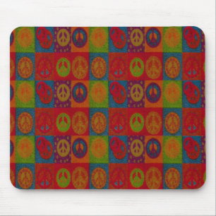 Wild Peace Signs - Mousepad