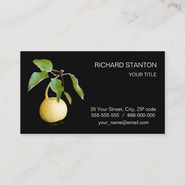 Wild pear business card (Front)