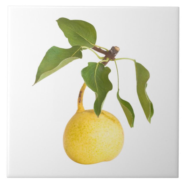 Wild pear ceramic tile (Front)