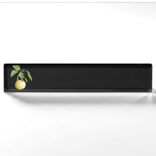 Wild pear nameplate