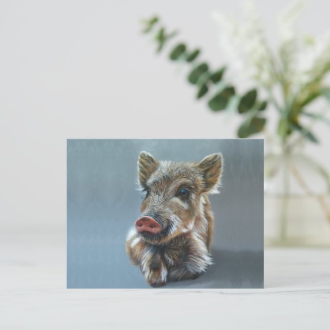 Wild piggy Postcard (Standing Front)