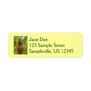 Wild Pineapple Tropical Fruit in Nature Return Address Label