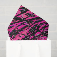 Wild Pink and Black Swirls