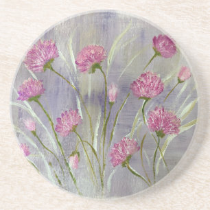 Wild Pink Flowers Coaster