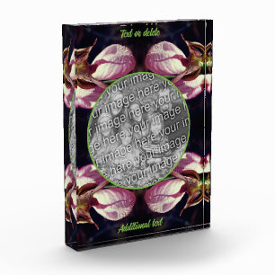 Wild Pink Lady Slipper Orchid Add Your Own  Photo Block