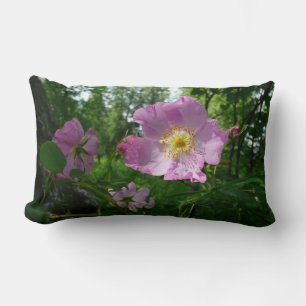 Wild Pink Roses in Alaska Lumbar Cushion