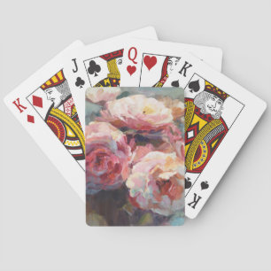 Wild Pink Roses Playing Cards