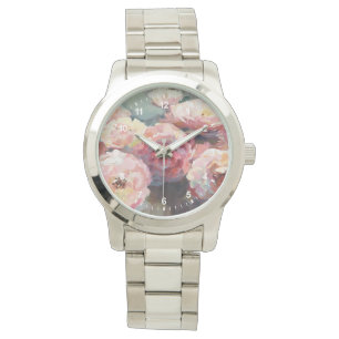 Wild Pink Roses Watch