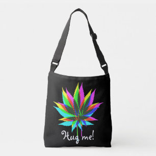 Wild Plant Leafs - neon coloured + your ideas Crossbody Bag