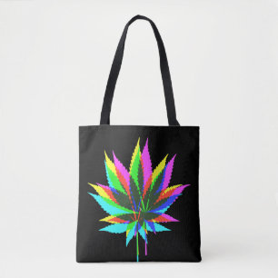 Wild Plant Leafs - neon coloured + your ideas Tote Bag