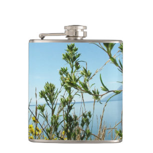 Wild plants and flowers at Grand Teton National Pa Hip Flask