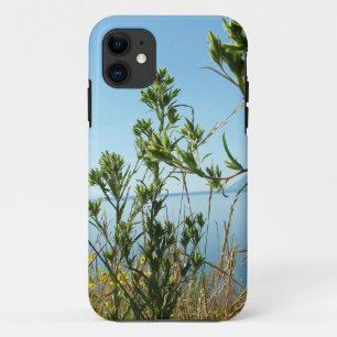 Wild plants and flowers at lake side iPhone 11 case