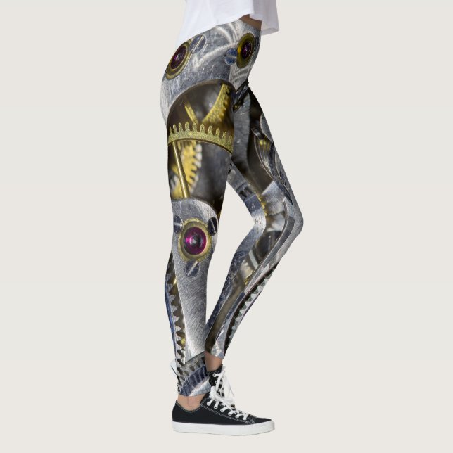 Wild Pocket Watch Face Fashion Leggings (Right)