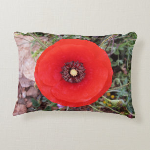 Wild Poppy Accent Pillow