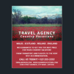 Wild Poppy Field, Travel Agency Advert Flyer<br><div class="desc">Wild Poppy Field,  Travel Agency Advertising Flyers By The Business Card Store.</div>