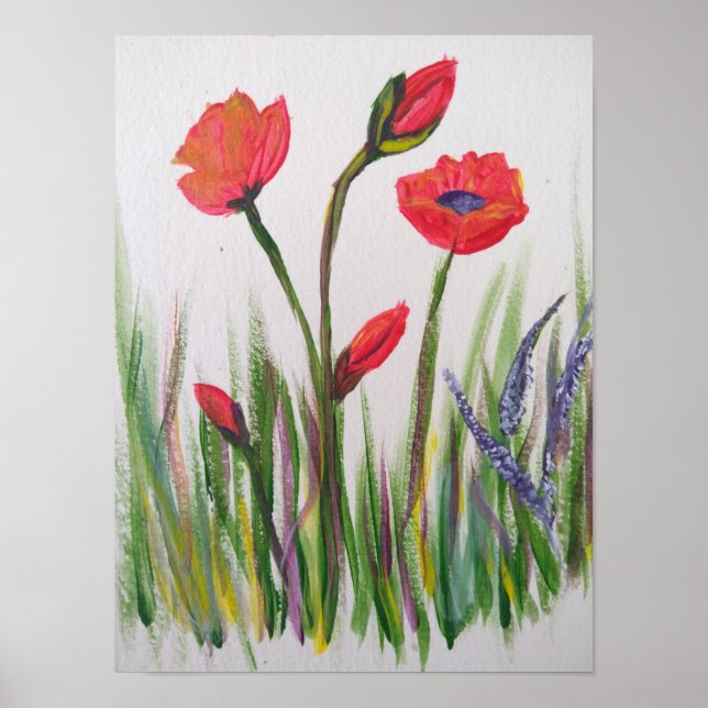 Wild poppy poster (Front)