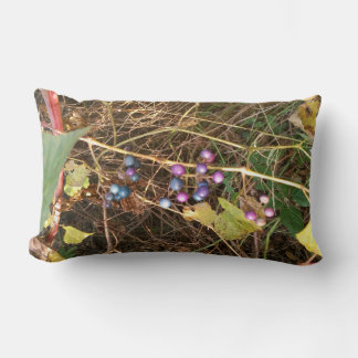 Wild Porcelain Berry Vine In Nature Throw Pillow