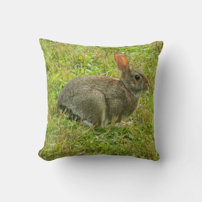 Wild Rabbit Pillow (Front)