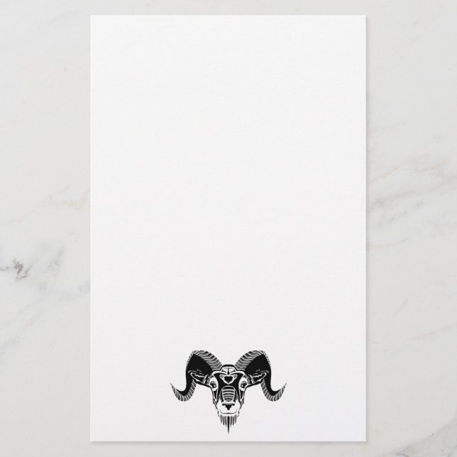 wild ram stationery (Front)