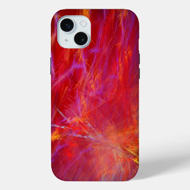 Wild Red - Abstract Art Case-Mate iPhone Case (Back)
