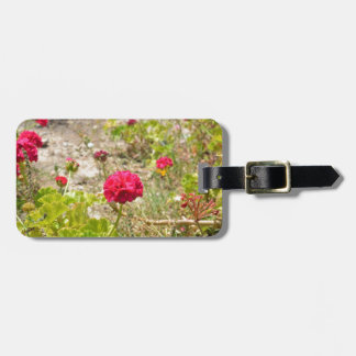 Wild Red Geraniums Luggage Tag