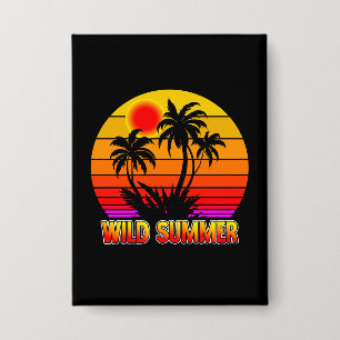 Wild Retro Summer Vibes with Palm Trees Design