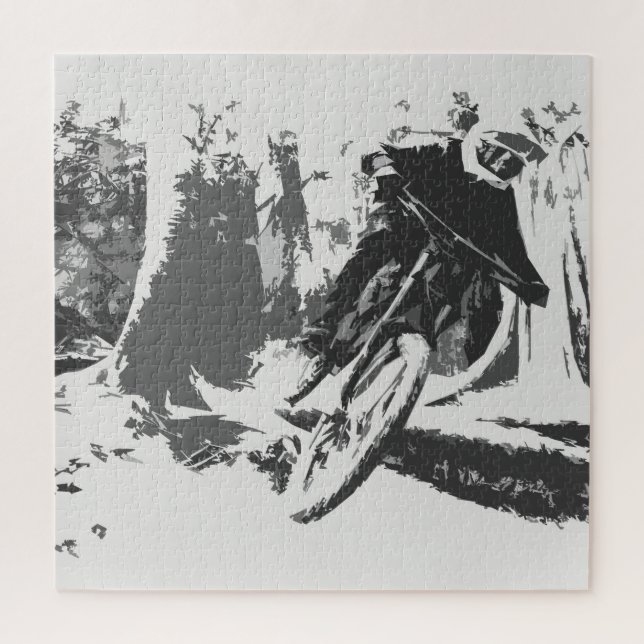 Wild Ride! - BMX Racer Jigsaw Puzzle (Vertical)