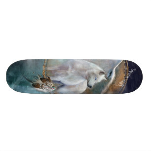 Wild Ride -Spirit Wolf Skateboard