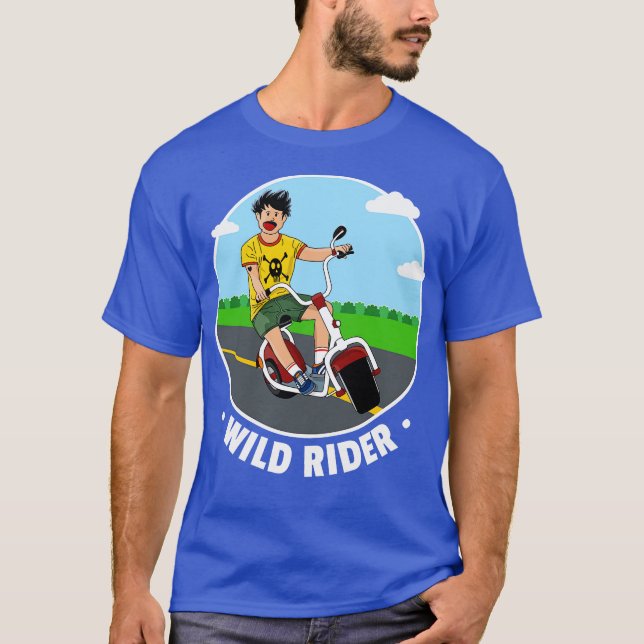 Wild Rider Funny Joke T-Shirt (Front)