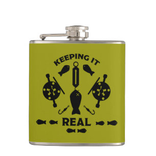 Wild River Fishing Hip Flask