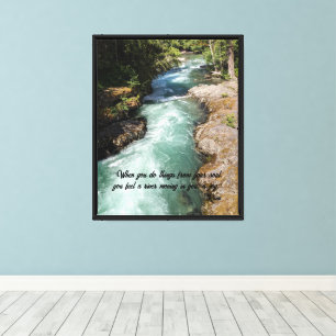 Wild River Rumi Poetry Verse Canvas Print