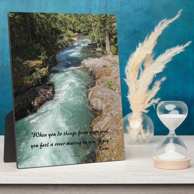 Wild River Rumi Poetry Verse Plaque (Side)