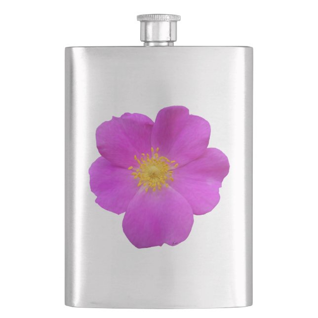 Wild Rose 2 Hip Flask (Front)