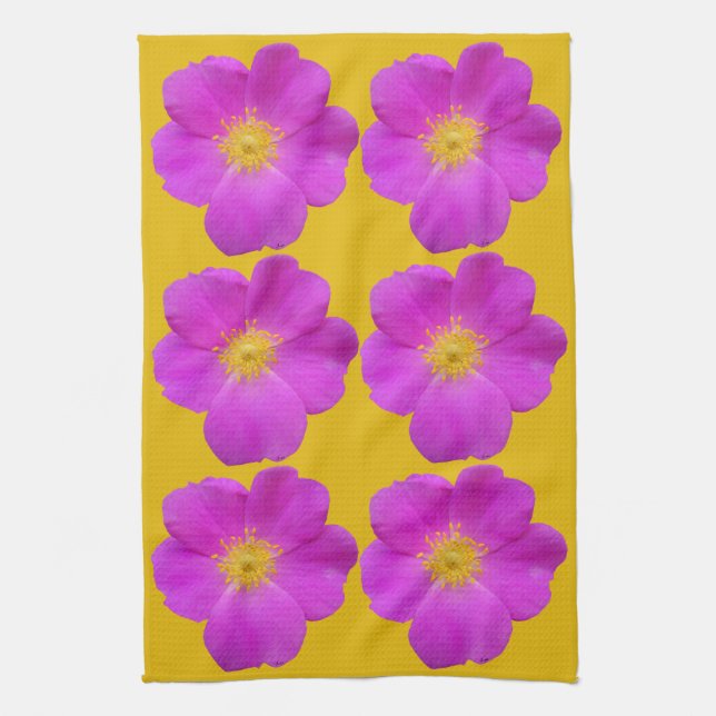 Wild Rose 2 Tea Towel (Vertical)