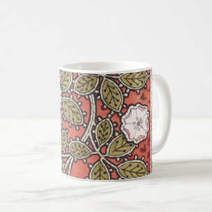 Wild Rose Art Illustration Flower Pattern Coffee Mug
