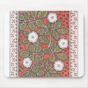 Wild Rose Art Illustration Flower Pattern Mouse Pad