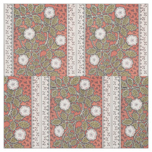 Wild Rose Art Illustration Flower Vintage Fabric