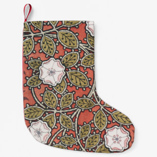 Wild Rose Art Illustration Flower Vintage Small Christmas Stocking