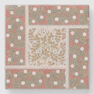 Wild Rose Art Illustration Flower Vintage Stone Coaster