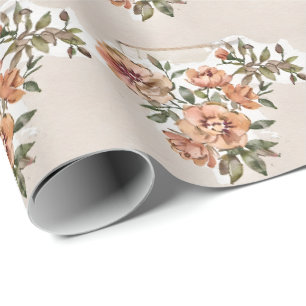 Wild Rose Blooms Wrapping Paper