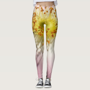 Wild rose flower leggings