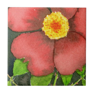 "Wild Rose" Kitchen Garden Ceramic Tile